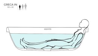 Ванна из искусственного камня Salini Greca In S-Stone 104821M 180x80см белый матовый